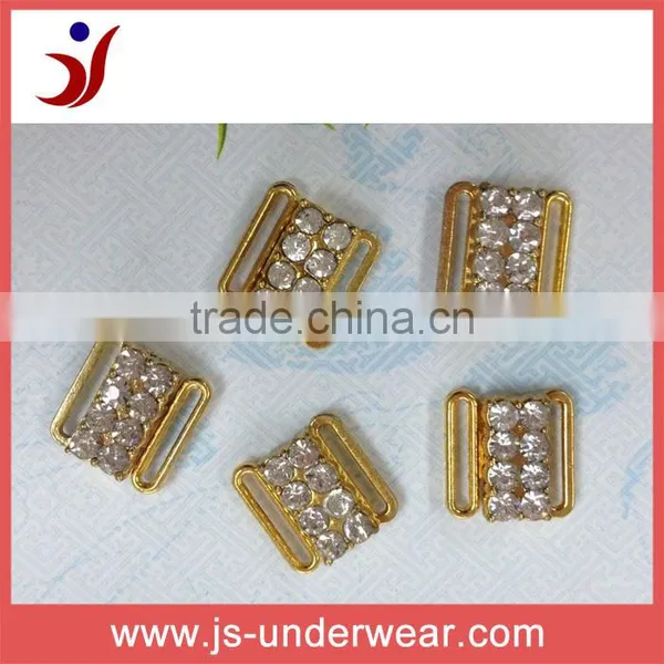 Fashion Underwear Bra Front Opening Gold Metal Button Garment Accessory