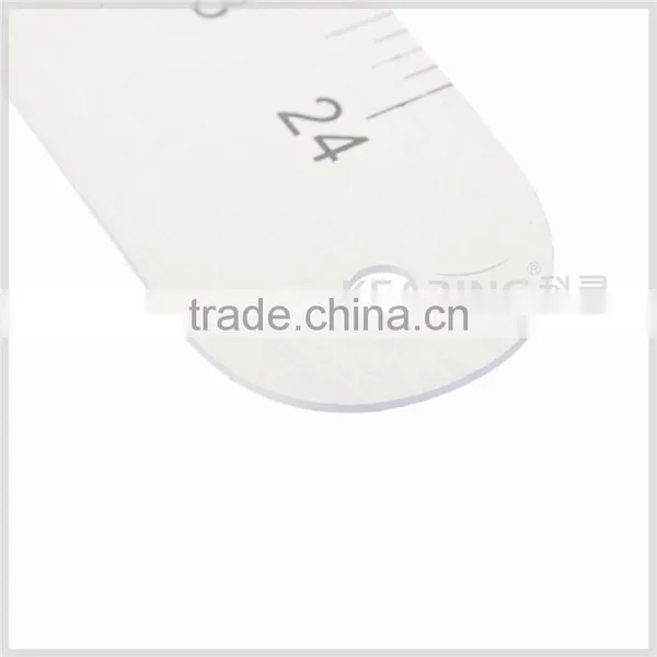 Kearing Silver Grey Broadsword Shape French Curve Ruler 6224A for Lapel / Elbow #6224A photo-3