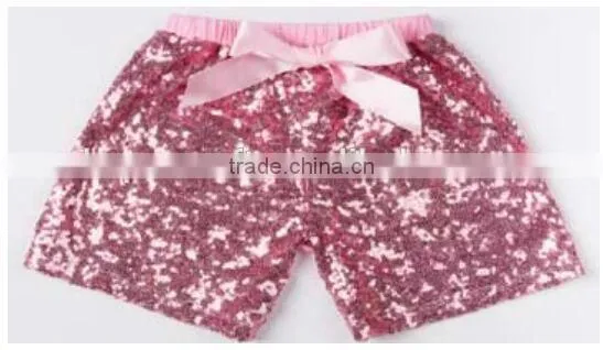 China Product and Factory Direct Sale Wholesale Cotton Sequin Sparkle Shorts for Baby Kids for Sports photo-6