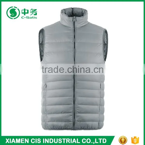 2017 Trendy European Style Winter Plus Size Ultralight Mens Padded Down Vest photo-2