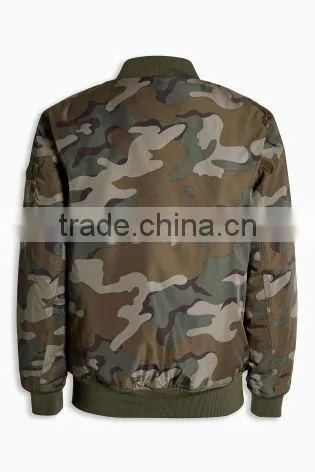 Custom Boys Camo 100% Polyester Bomber Jacket for Kids photo-2