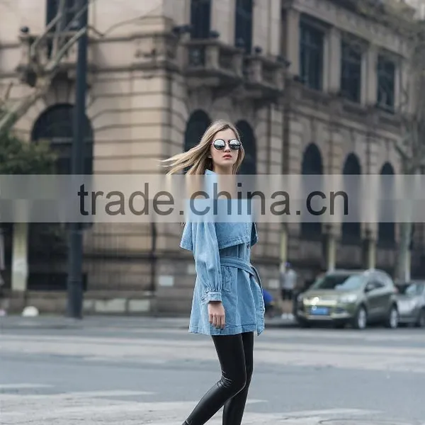 Demin Coat Jacket for Women Fashion Design for Ladies Women's Washed Jean Jacket for Young Ladies photo-2