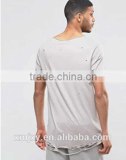 Fashion Men's T-shirt Hollow Designer, the Rock t Shirt, the Ripped t Shirt photo-2