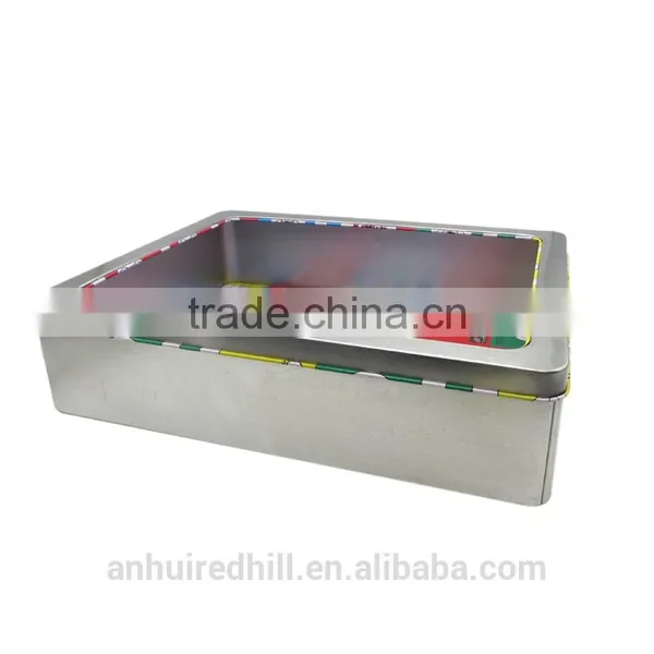 Middle Rectangular Candy/Mint/Cookie Tin Box With a PET Window photo-2