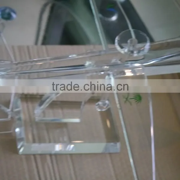 Noble Customized Made Crystal Airplane Model With Logo and Text Engraved Free photo-5