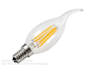 C35 E14 AC120V 2Вт 4Вт свечной светильник на светодиодах с тянущимся нитевым светильником