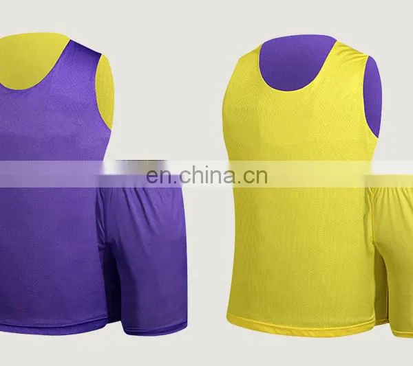 Custom Team Youth Polyester Reversible Basketball Uniforms photo-4