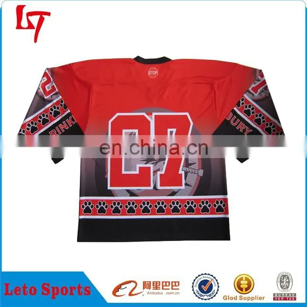 Custom Sublimated Printing Ice Hockey Shirt /Team Canada Hockey Apparel for Sale photo-2