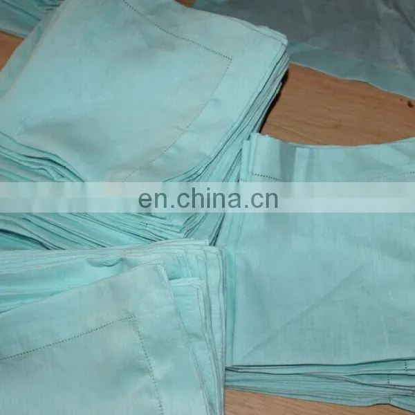 Dyeing Colors Linen Napkin in Turquoise/blush/taupe Color photo-6