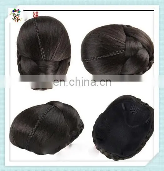 Fashion Women European Synthetic Braid Bun Hairpieces With Comb HPC-0188