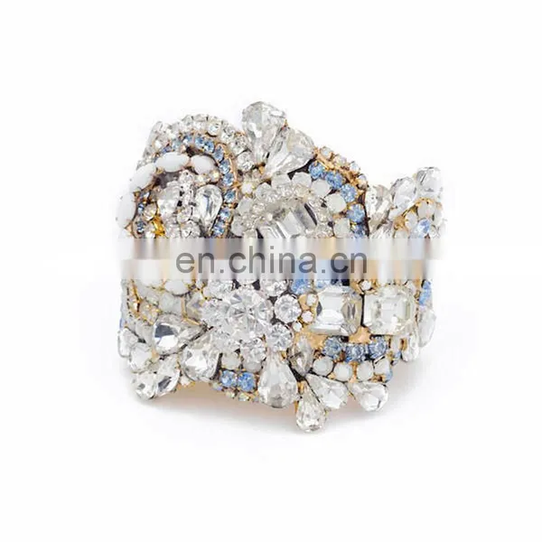 Aidocrystal Luxury Wedding Bracelets Crystal Color Bracelets & Bangles Femme Bridal Wedding Jewelry for Women
