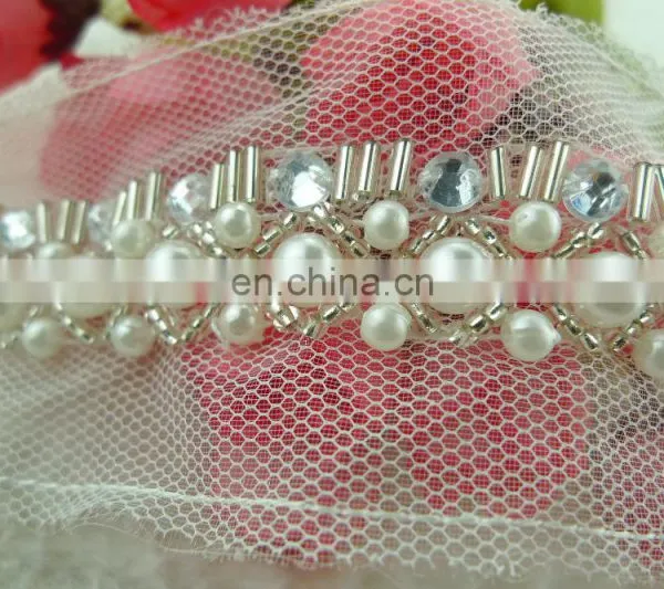 New Design Fashion Beads Crystal Decorative Trim Wholesale, Trimmings for Dresses photo-5