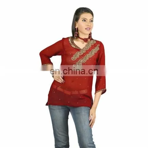 Designer Cotton Kurti photo-5