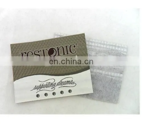 Custom Embroidery Woven Printing Satin Label for Mattress photo-3