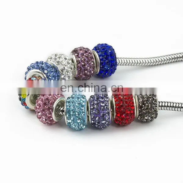 Factory Directly ! Wholesale Big Hole Loose Beads DIY Rhinestone Chain Accessories photo-2