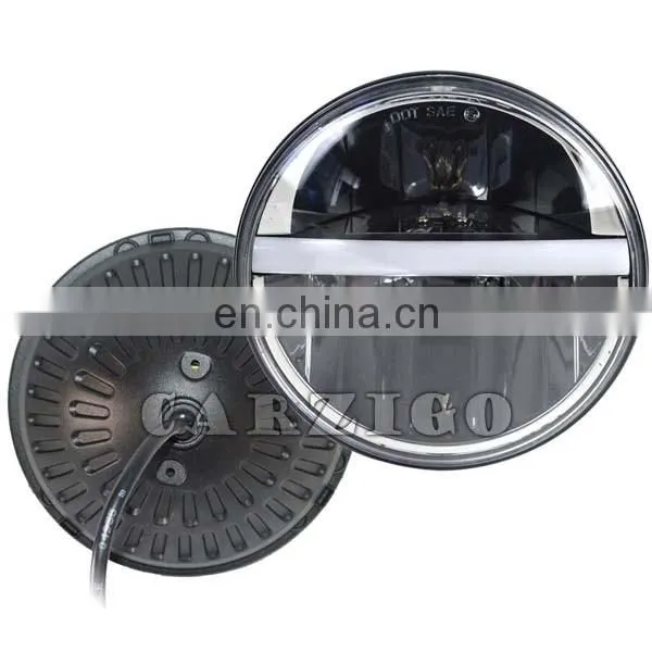 China Factory Cheap Price 7 Inch Round E9 LED Headlight With High/low Beam