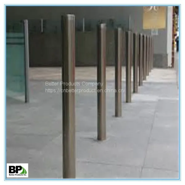 Steel Pipe Safety Bollard With Anchor Bolts photo-2