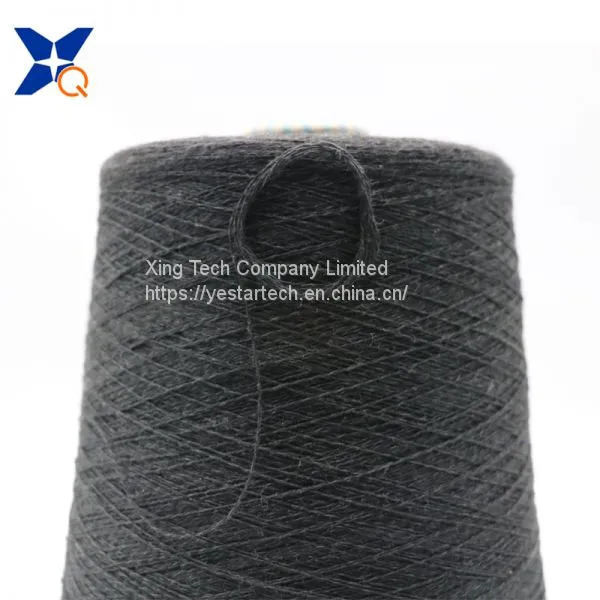Ne16/2plies 10% Stainless Steel Blended With 90% Polyester Staple Fiber for Touch Screen Gloves-XTAA114 photo-3