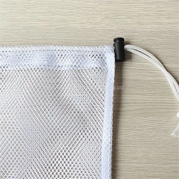 Sports Durable Mesh Drawstring Sports Equipment Bag photo-3