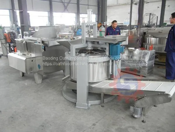 Fried Food Deoiling Machine (bottom Discharge) Industrial Coal-fired Fryer Custom Industrial Gas Fryer Factory photo-2