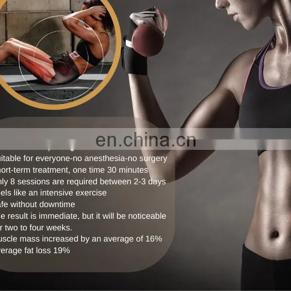 Fastest Fat Reduce Equipment Ems Body Sculpting Slimming Magnetic Muscle Stimulator ElectroMagnetic Sculpt Muscle Machine photo-5