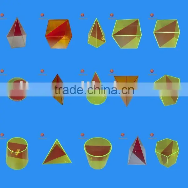 15pcs Solid Acrylic Geometry Model photo-2