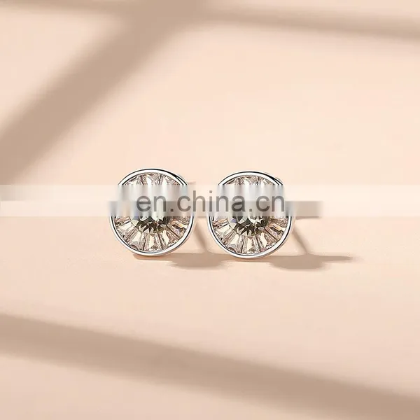 Factory Offers 925 Sterling Silver Jewelry Evil Turkish Blue cz Devil Eye Stud Earrings for Women photo-3