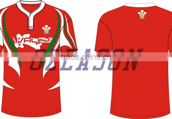 Dry Fit Sublimated Oem Design Promotional Rugby Practice Training Jersey for Sale photo-5
