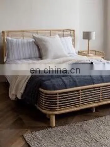 Luxury Real Bamboo Bed High Quality Good Price Vietnamese Style Custom Size for Decoration From Distributor photo-4