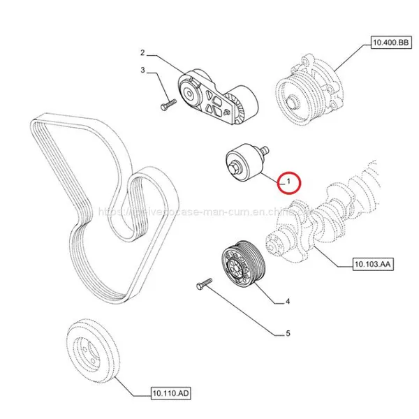 FPT IVECO CASE Cursor11 F3GFE613A B001 5801863562 Idle Pulley 504006261 photo-4