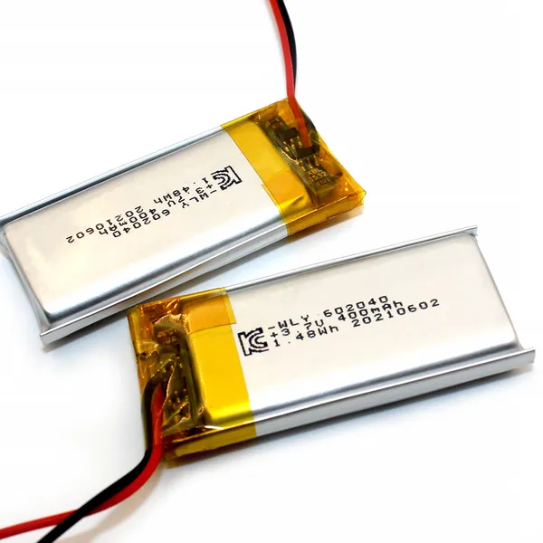 UL KC BIS Certificated 602040 3.7v 400mAh Lithium Ion Polymer Batteries for Electronic Product photo-3