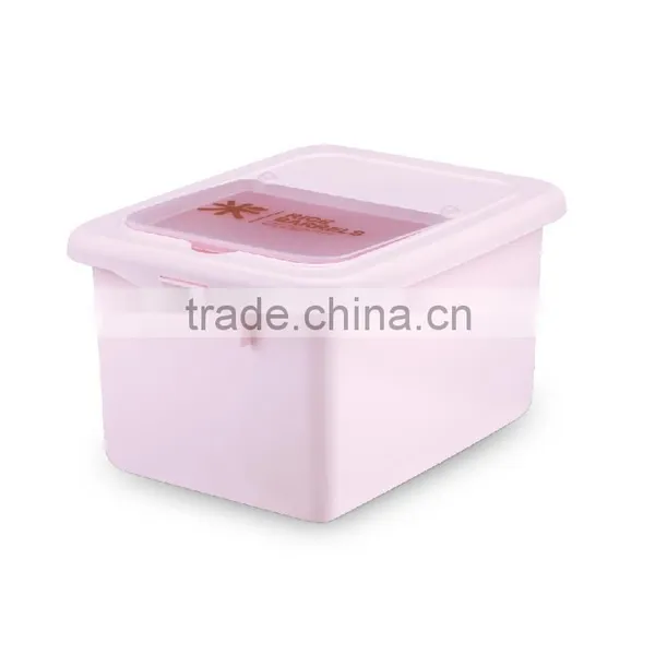 High Quality Plastic Dry Food Storage Container Rice Dispenser Box With Lid photo-2