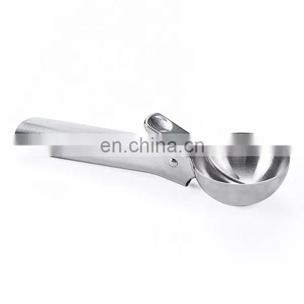 Amazon Top Seller 2021 Kitchen Accessories Icecream Ice Cream Tools Food Grade Stainless Steel Ice Cream Scoop photo-3