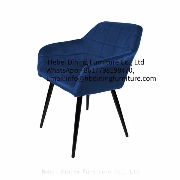 Dining Furniture Modern Elegant Dining Chairs Nordic Colourful Dining Chair With Metal Legs Velvet Dining Chairs photo-5
