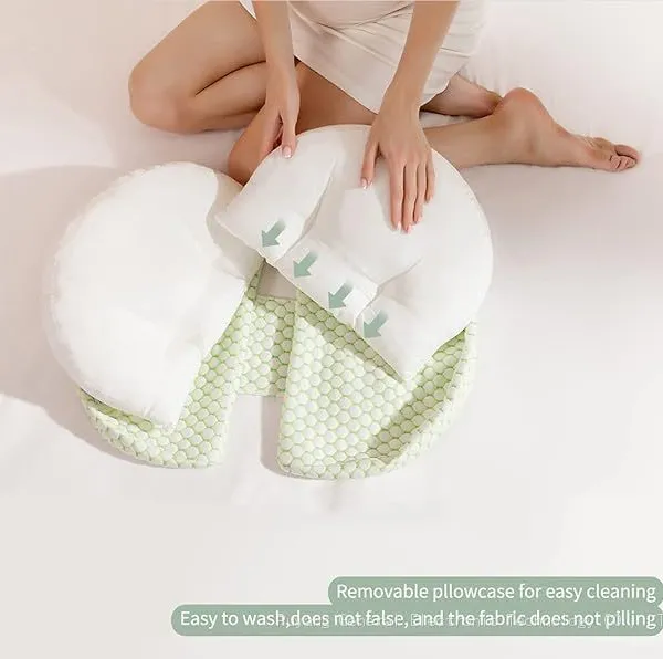 Pregnancy Pillow, Pregnancy Body Pillow for Sleeping，Luxury Maternity Pillow Support for Pregnant Women, Pregnancy Must Haves, Side Sleeper Pillows photo-2