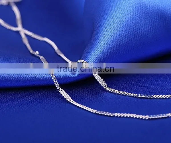 Hot New Products for 2015 Latest Design Rhodium Plated Fashion Jewellery Necklaces photo-5