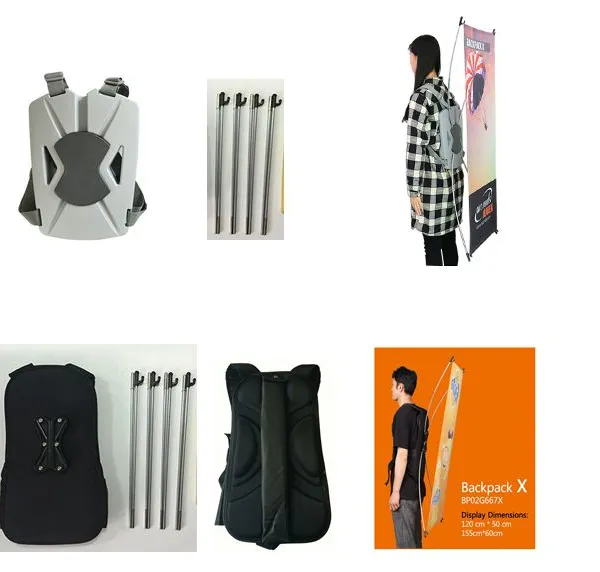 Weihai WZRODS Supplier Outdoor Advertising Backpack With Backdrop Stand, Flagpole & Walking Advertising– Customizable Design