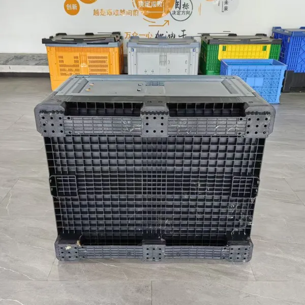 Foldable Plastic Pallet Container Waterproof for Food & Beverage Export Logistics photo-4