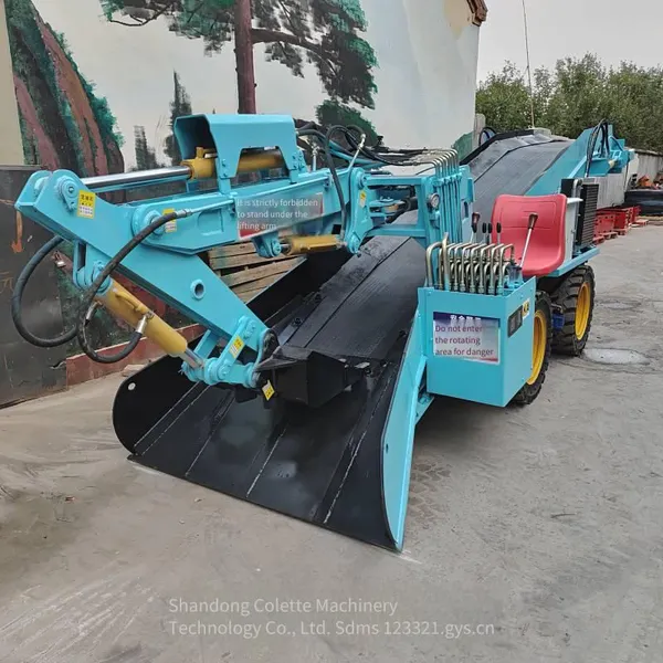 Crawler Scraper Slag Remover for Slag Discharge in Mine Ramps and Underground Tunnels, Telescopic and Foldable Slag Raking Equipment photo-3