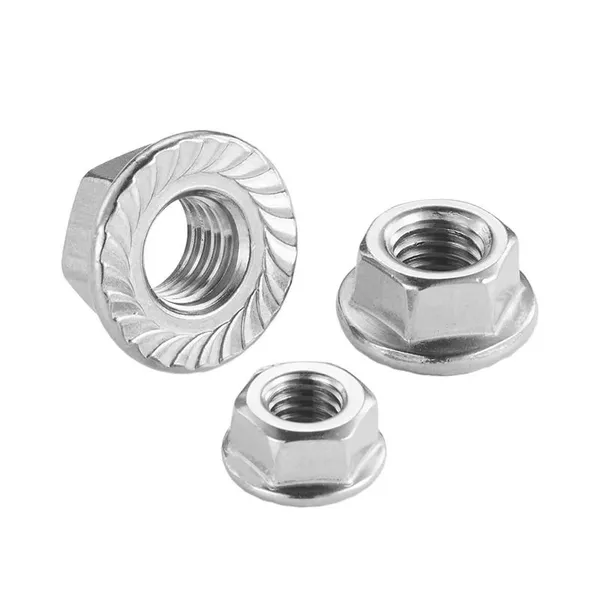 Hex Flange Nuts With Yellow Zinc Plated DIN 6923 photo-5