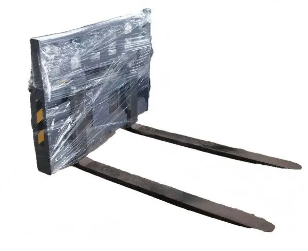 Pallet Fork Attachment SSQA Quick Attach 2 Tines Adjustable Rail Carriage Notched Top Rail Backrest Guard photo-2