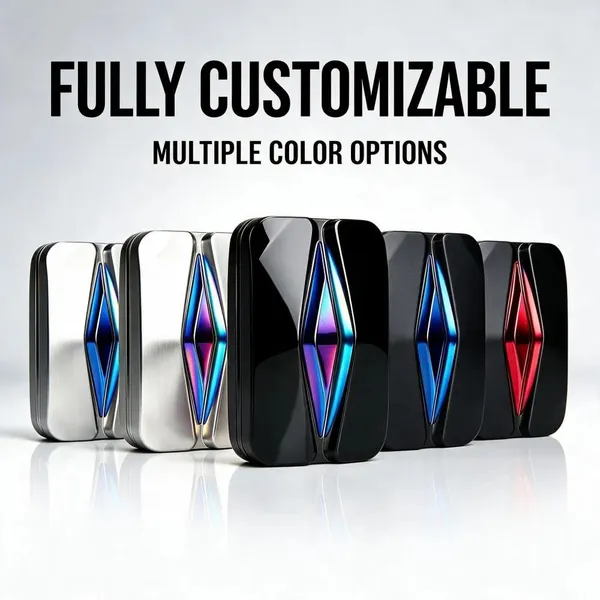 EDC Magnetic Slider Fidget Toy Precision Metal Pocket Gadget for Adults