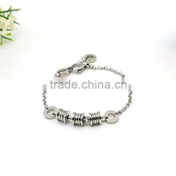 Silver Color Round Beads Man Chain Stainless Steel Bracelet photo-3
