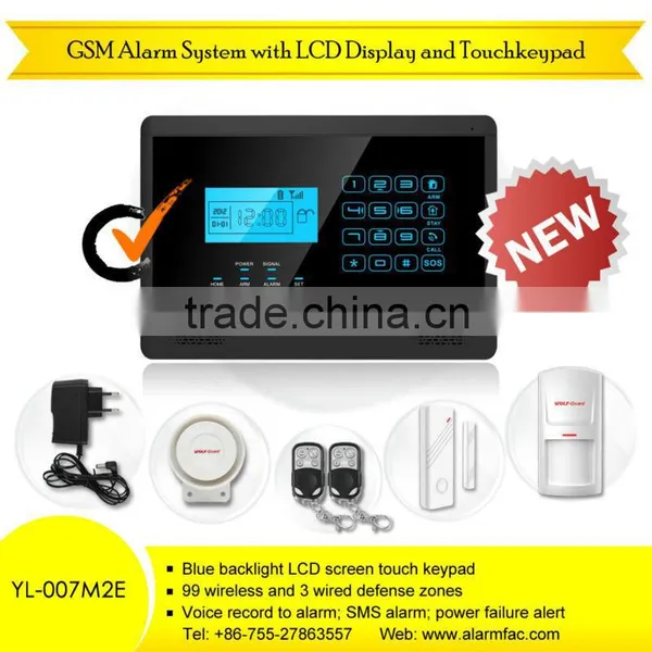 Latest GSM Security Wireless Smart Security Alarm System YL-007M2E Smart Alarm System