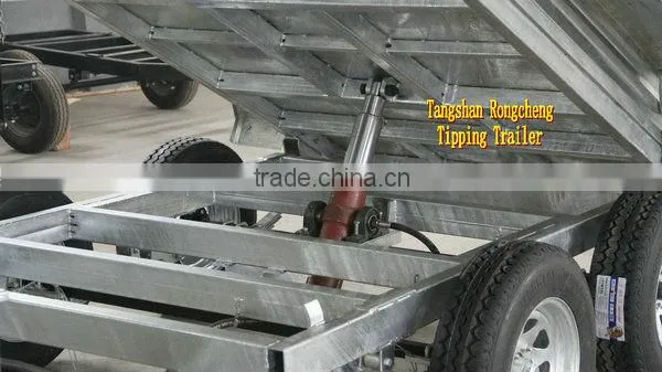 Hot Dipped Galvanized Hydraulic Tipping Box Trailer/ Tipper Trailer/ Farm Trailer photo-4