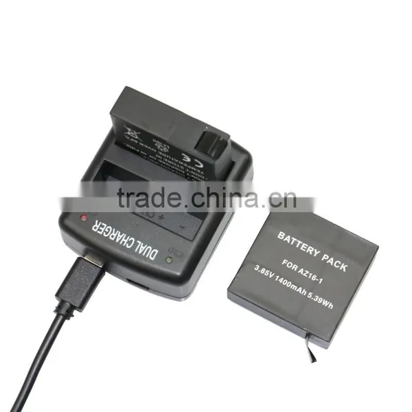 1400mAh Battery for Xiaomi yi 2 4K Camera Battery Pack for Z16-1 photo-3