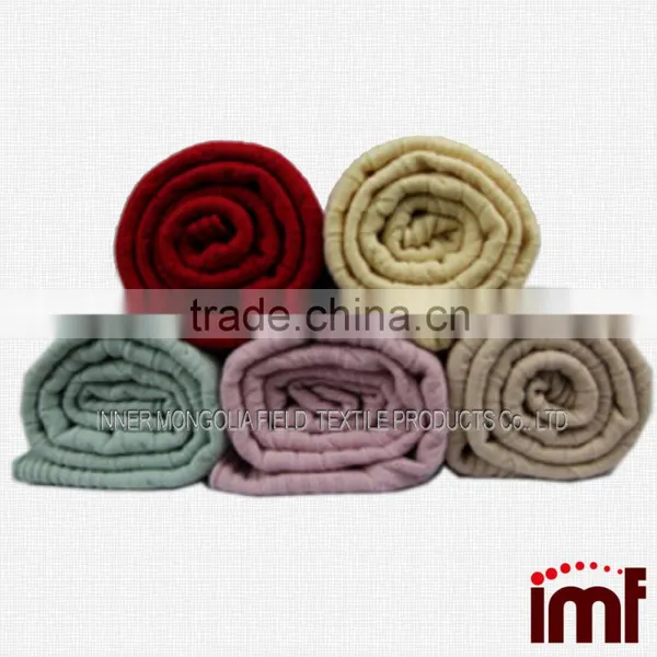 Chinese Knitted Cashmere Blanket Merino Wool Blanket Factory photo-2