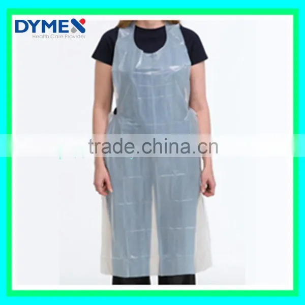 Disposable Blue And White PE Kitchen Apron photo-2