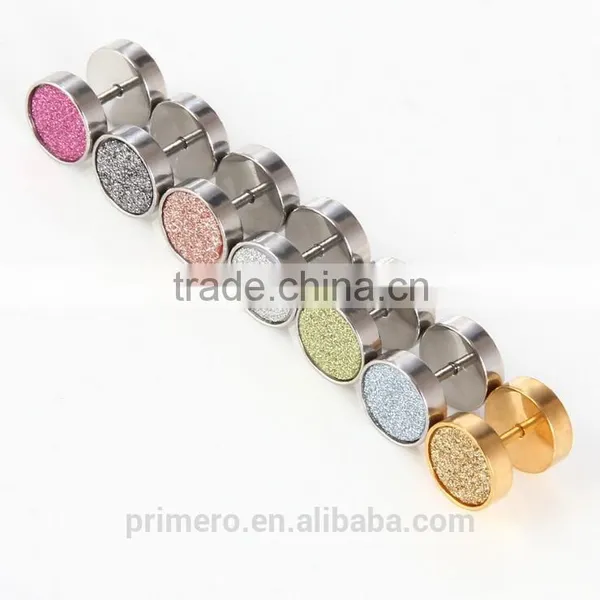Punk With Circular Needle Dumbbell Mens Tanishq Diamond Earrings photo-3