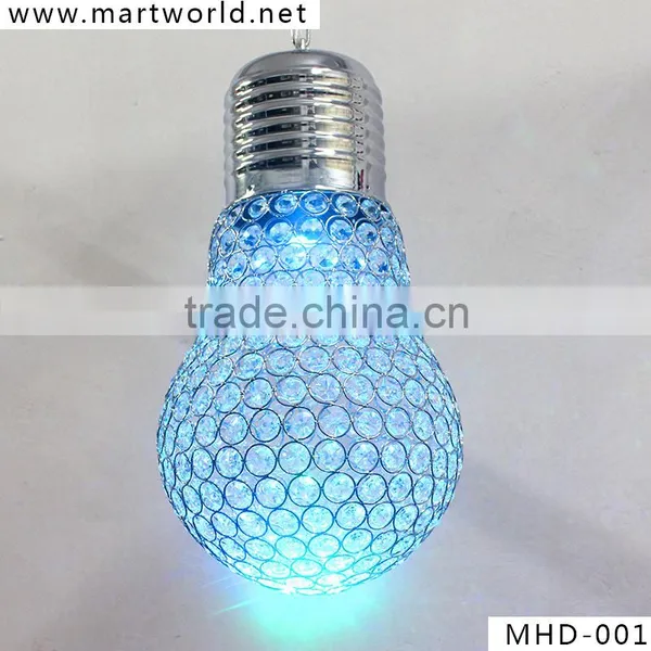 High Quality Lamp Shaped Crystal Chandelier for Weding Decoration RGB Led Light Crystal Lighting Lamp for Wedding (MHD-001)
